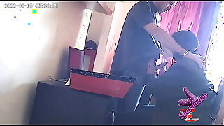 Spy camera : secretary caught sucking Mr John's cock
